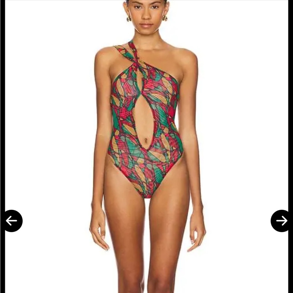 gonza one shoulder one piece swimsuit in peru